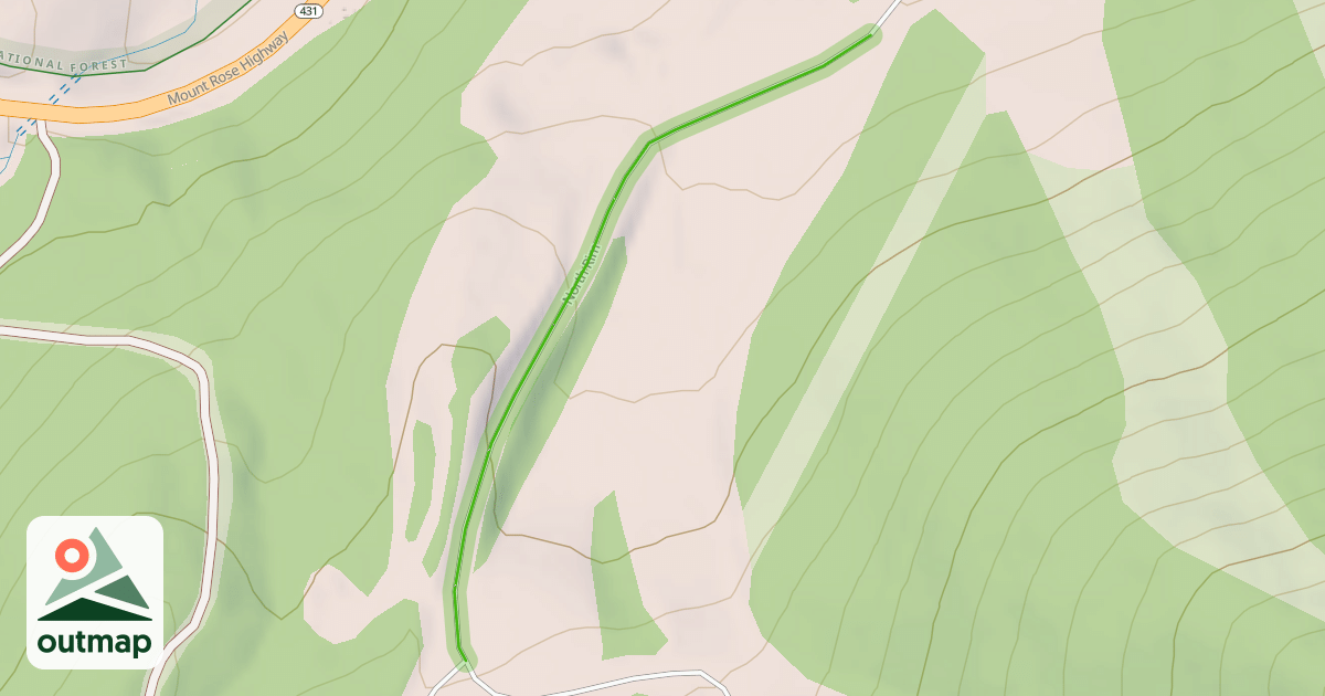 Map of North Rim