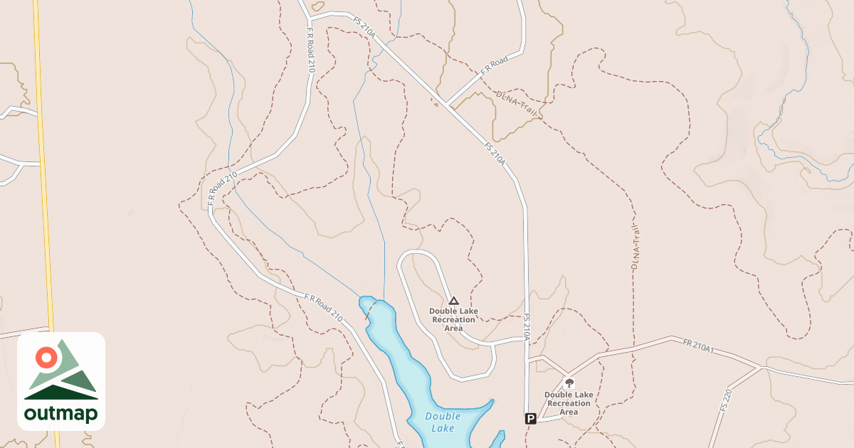 Map of DOUBLE LAKE SPUR