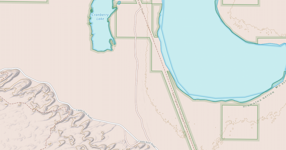 Map preview of CRANBERRY LAKE/OLD TOWER