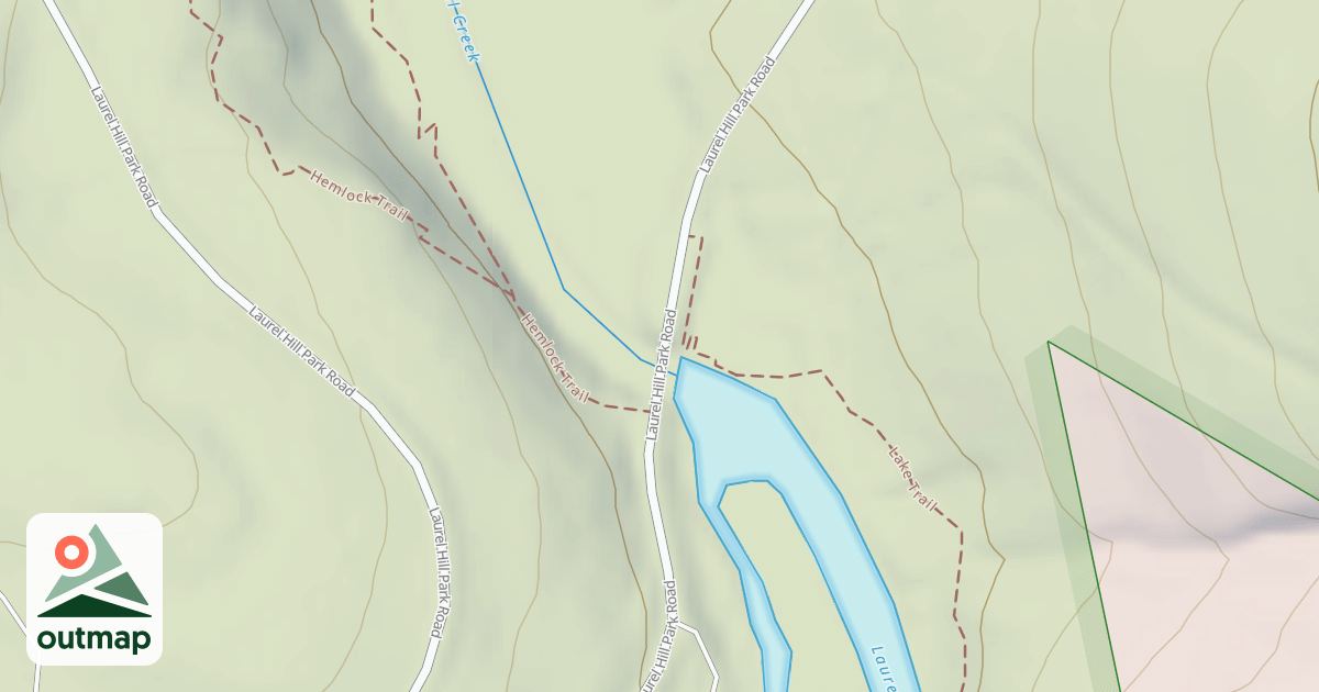 Map of Laurel Hill State Park Trails