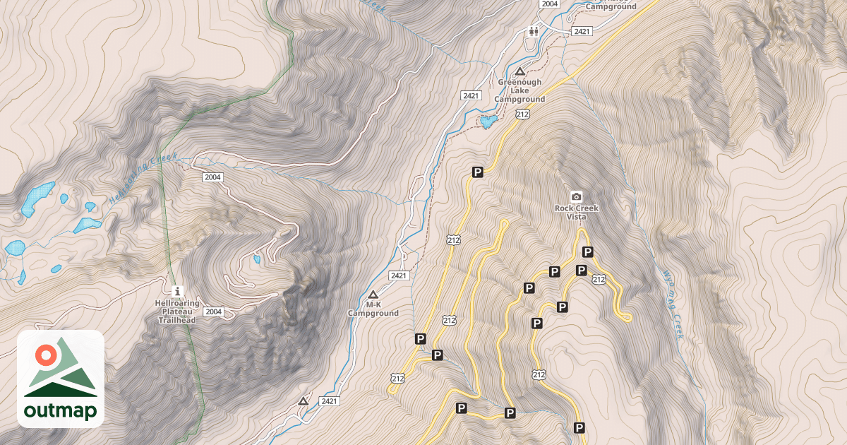 Map of MAIN FORK ROCK CREEK