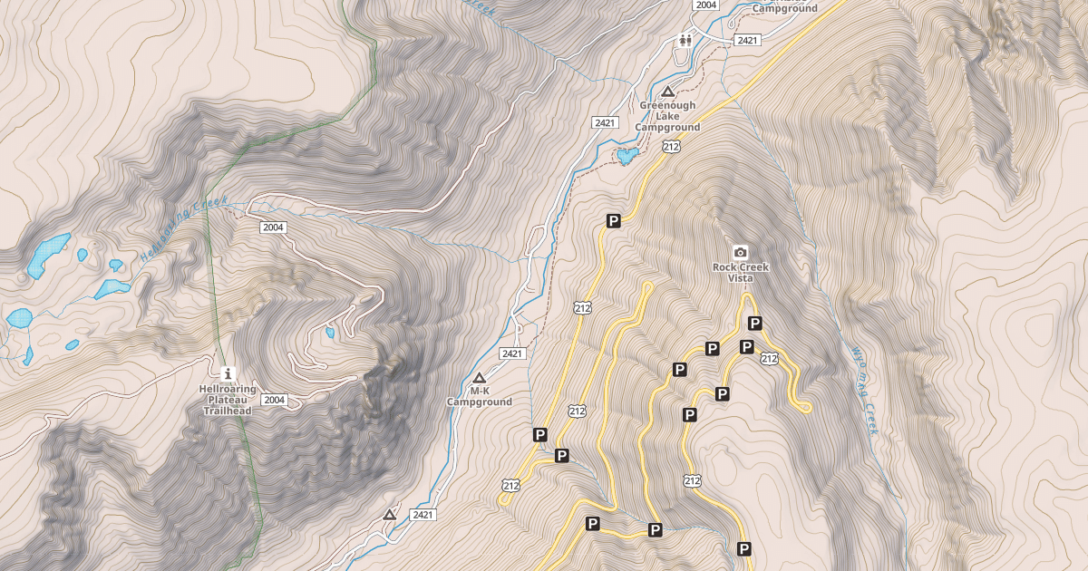 Map preview of MAIN FORK ROCK CREEK