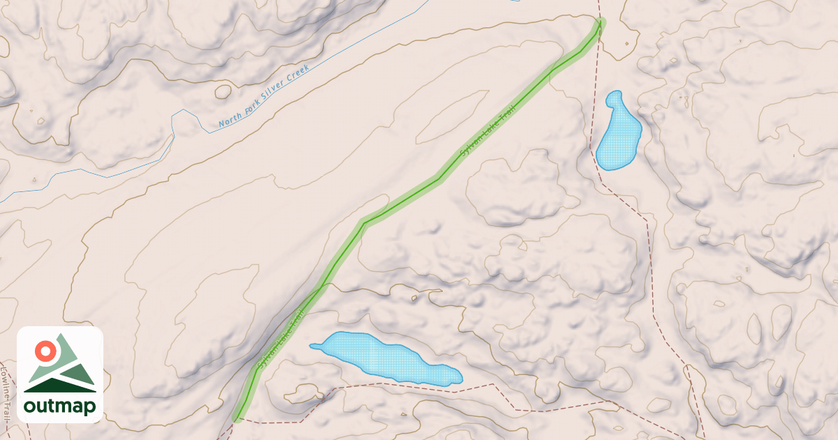 Map of Sylvan Lake Trail