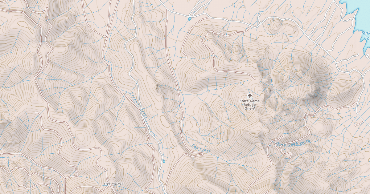 Map preview of COW CREEK