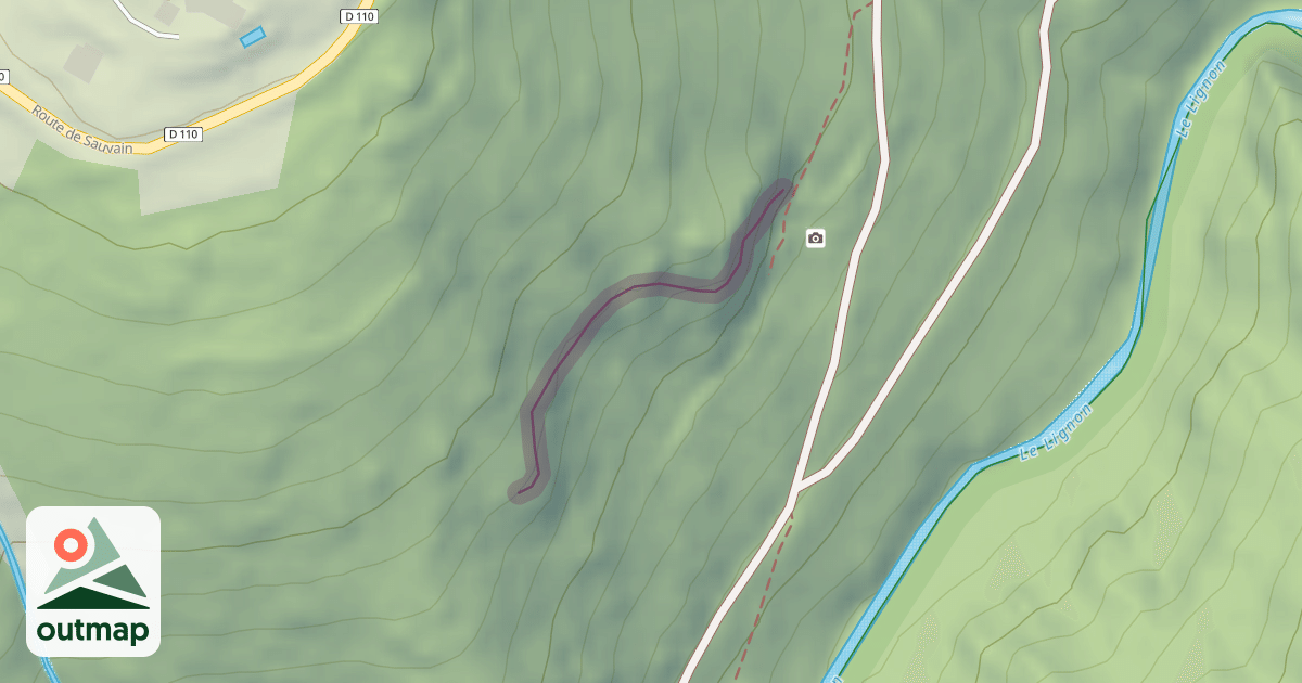 Map of Climbing Crag