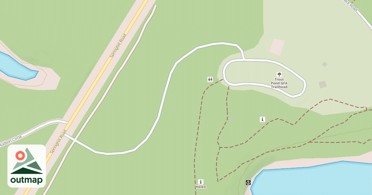 Map of TROUT POND REC AREA