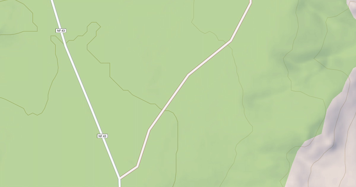 Map preview of USFS National Forest System Roads {9B896880-07D9-4E89-BD3E-6829D575F7C1}