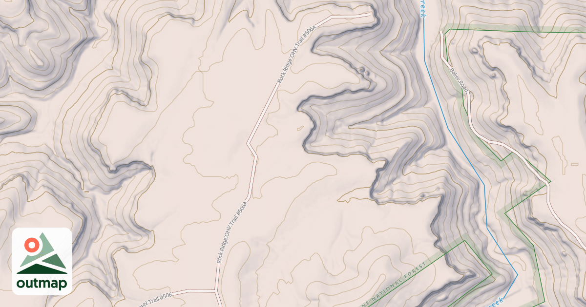 Map of USFS Motor Vehicle Use Map Trails 20073