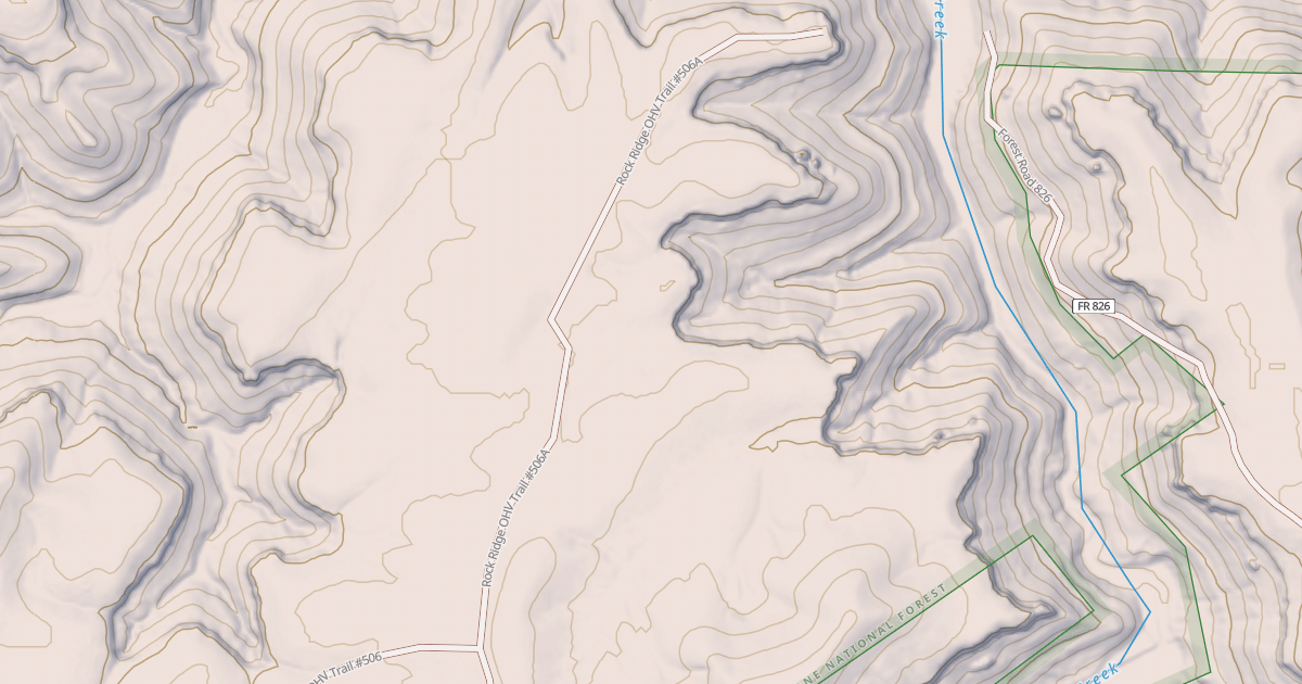 Map preview of USFS Motor Vehicle Use Map Trails 20073