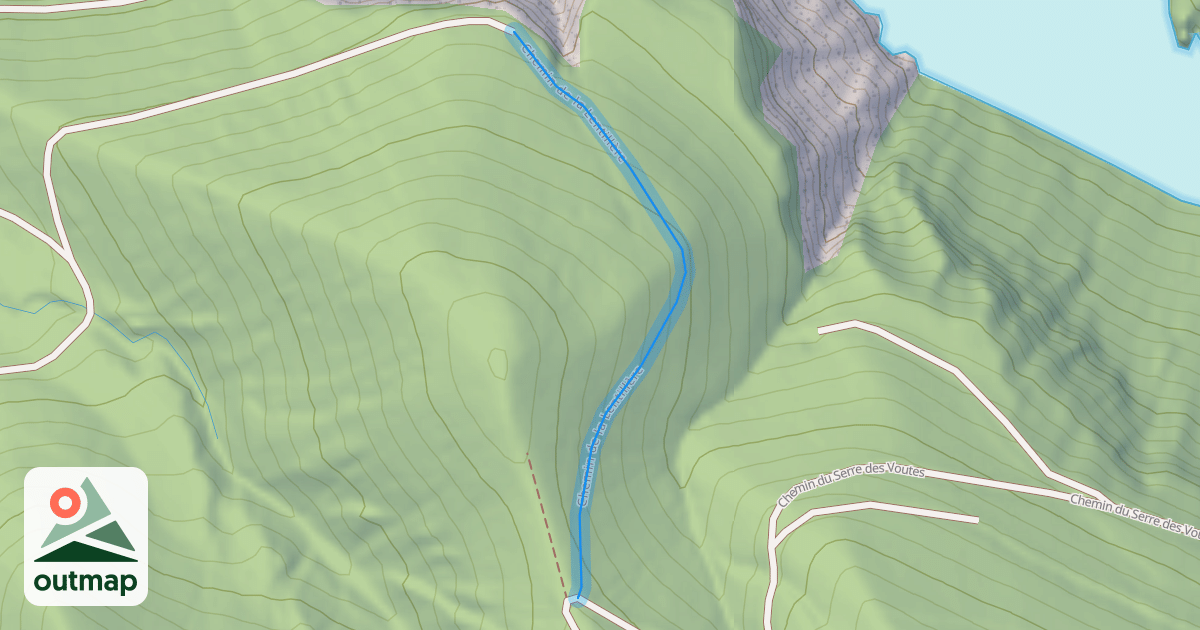 Map of Chemin de la Lentillère