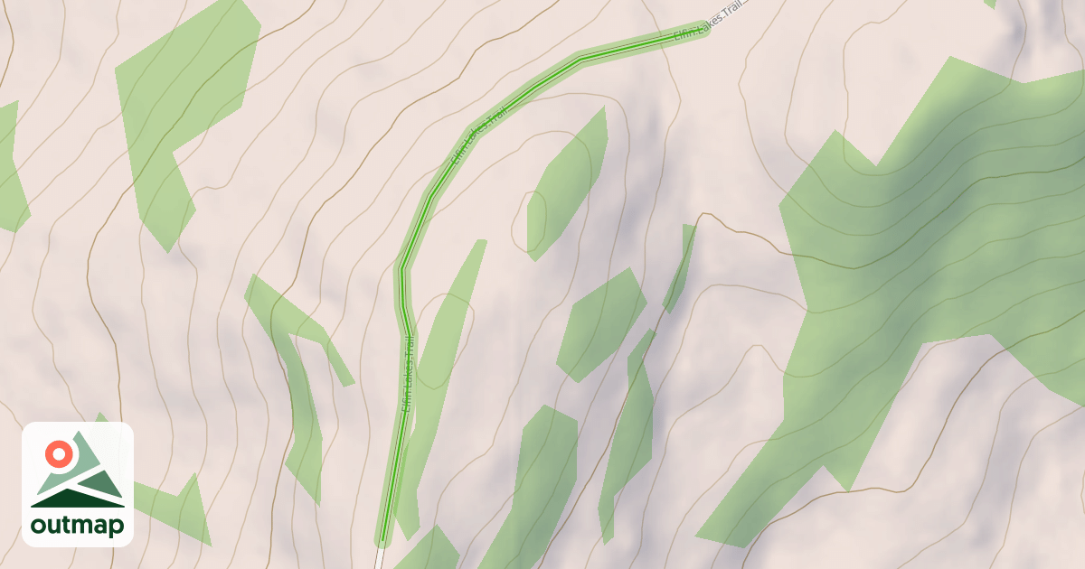 Map of Elfin Lakes Trail