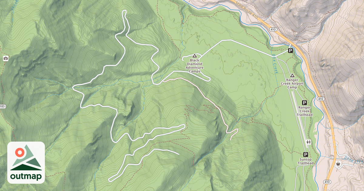 Map of BUCK CREEK