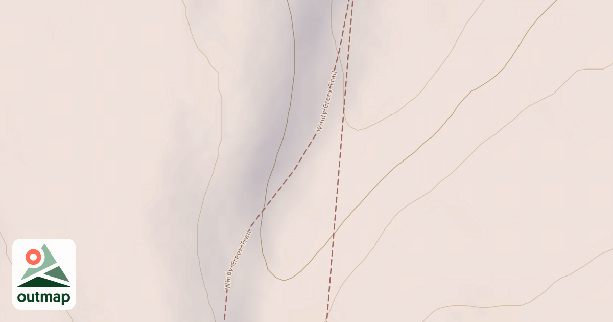Map of Windy Creek Subsistence Ohv Trail