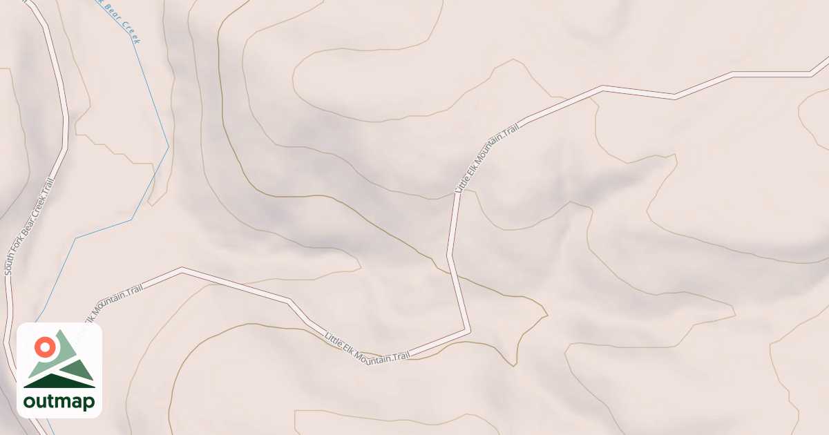 Map of Little Elk Mountain