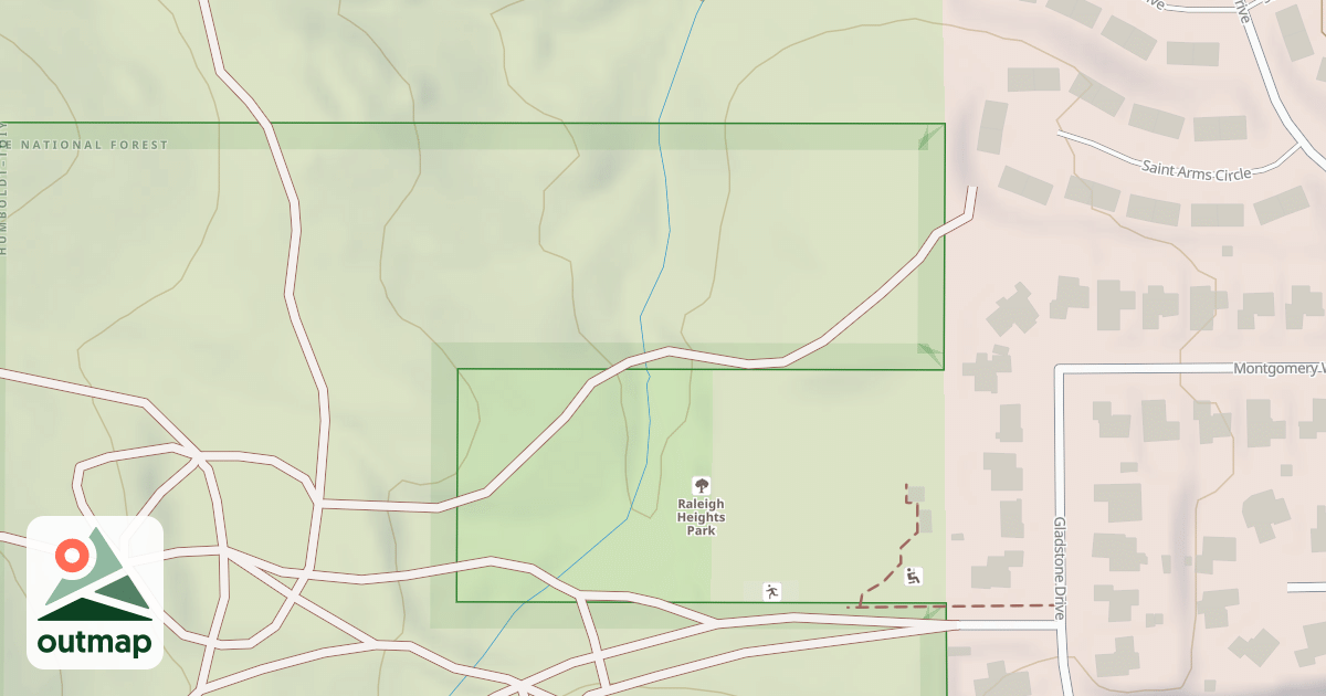 Map of CLOSED TRAIL