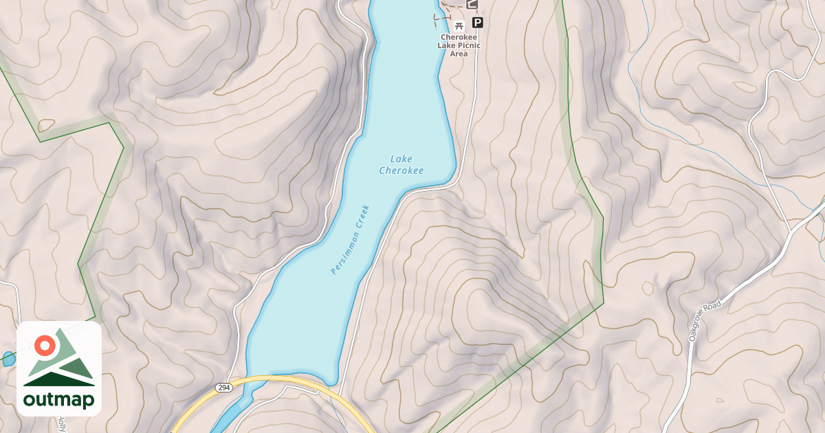 Map of LAKE CHEROKEE