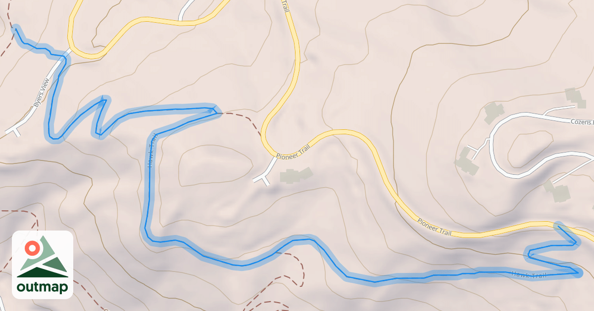 Map of Hawk Trail