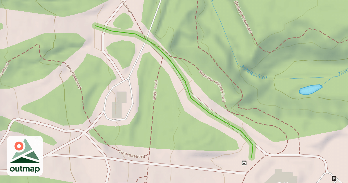Map of Downhill Musher