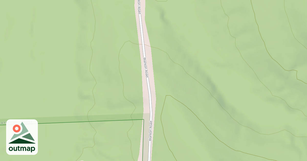Map of GRODEY RIDGE WEST