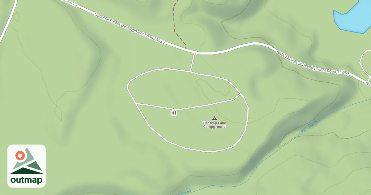 Map of FISHTRAP CAMPGROUND LOOP