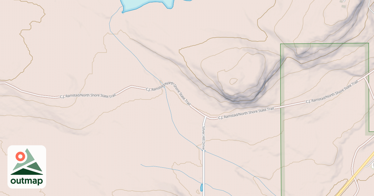 Map of C.J. Ramstad/North Shore State Trail