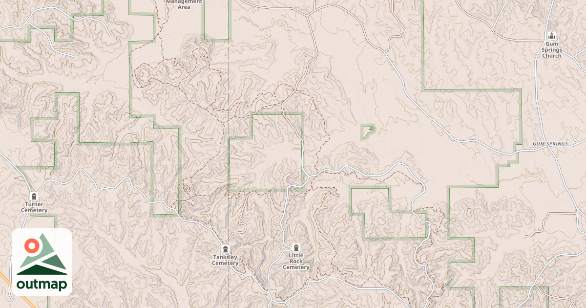Map of PIGEON ROOST ROAD