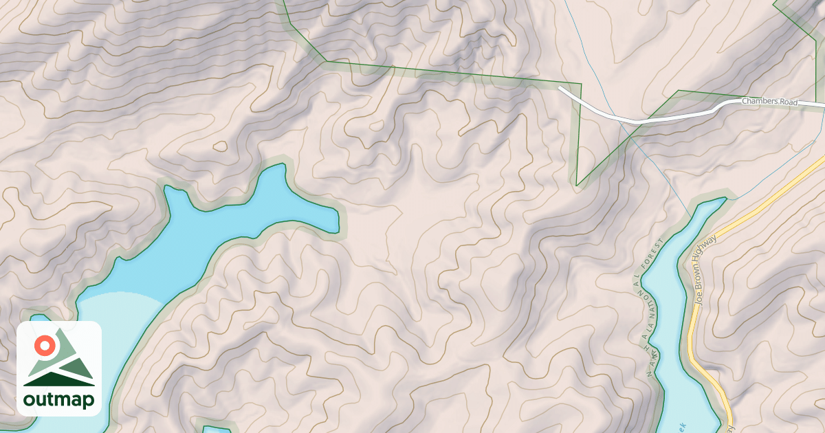 Map of CHAMBERS CREEK