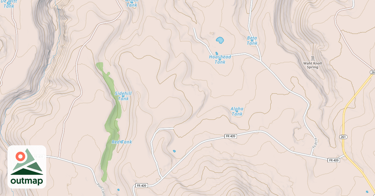 Map of USFS National Forest System Roads {942CA122-8E7A-4535-809B-2B301E04088C}