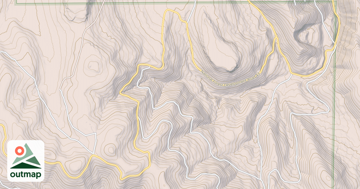 Map of LADD CANYON ROAD