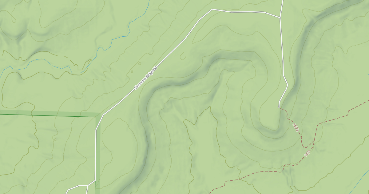 Map preview of SIMMONS RIDGE RD