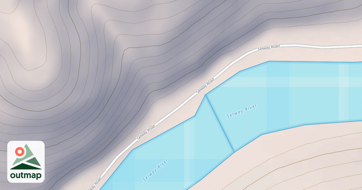 Map of 20 MILE