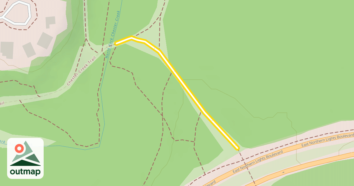 Map of Chester Creek Trail
