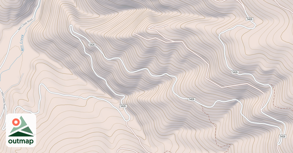 Map of BLACK CAT GULCH