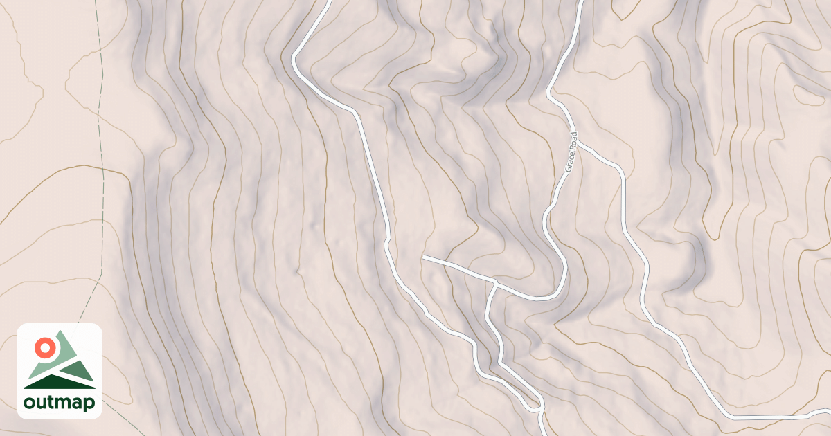 Map of Cow Fork Bench