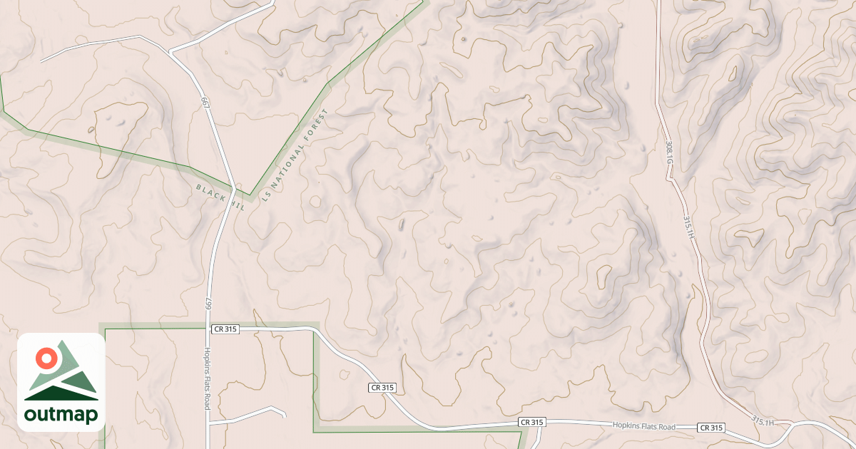 Map of HOPKINS FLAT BR 1J