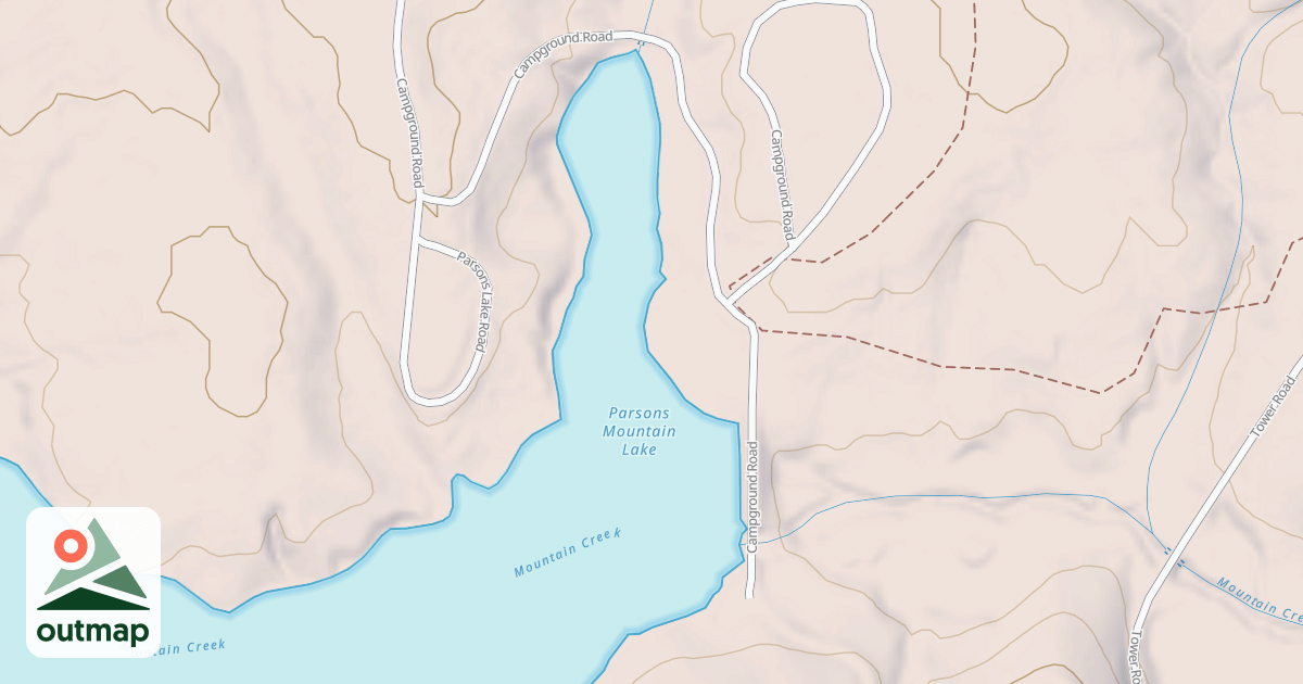Map of PARSONS MOUNTAIN A