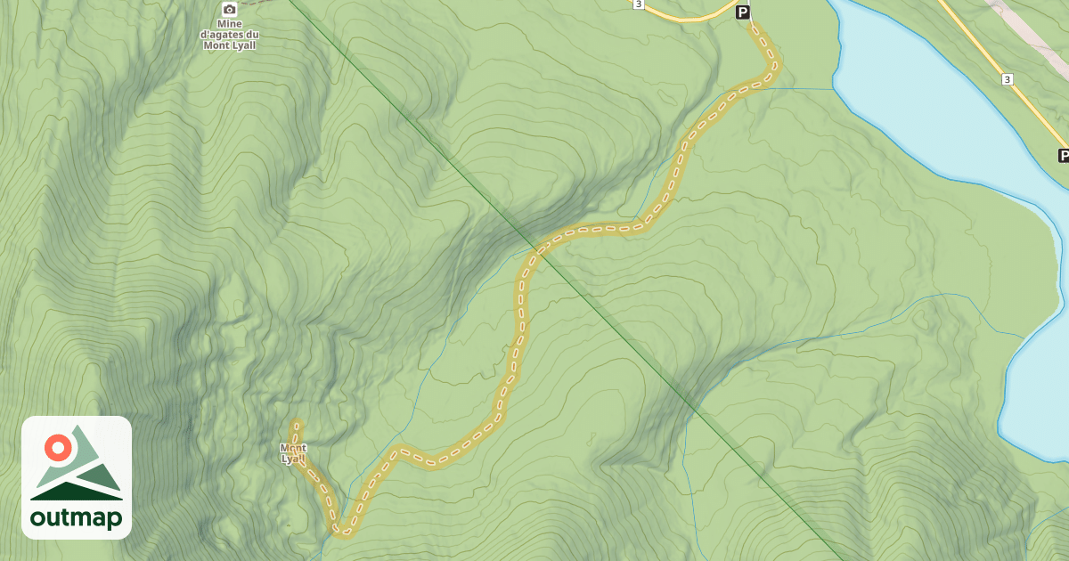 Map of Approche-1 Mont Lyall
