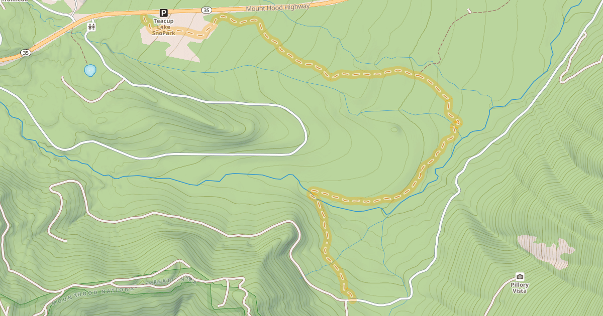 Map preview of Meadows Creek Trail