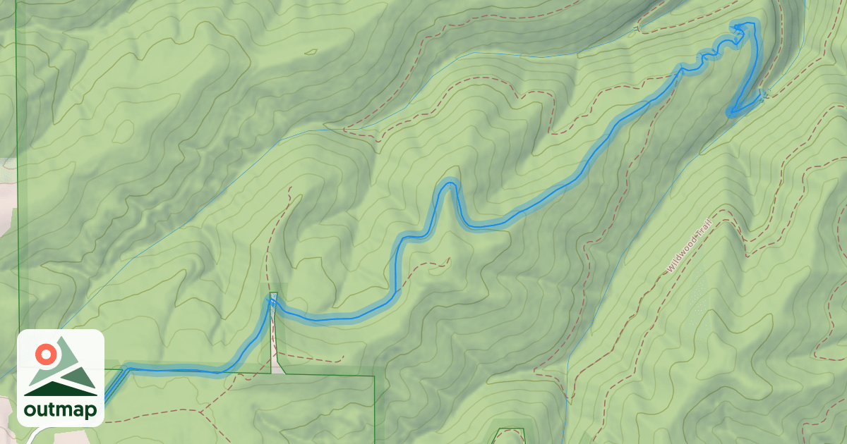 Map of Northwest Firelane 5 Road