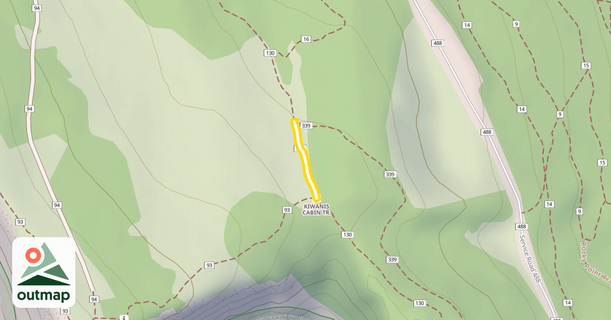 Map of South Crest Trail