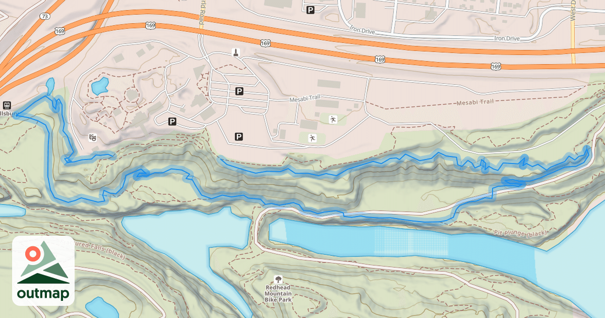 Map of North Star Loop (blue)