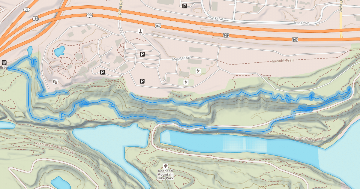 Map preview of North Star Loop (blue)
