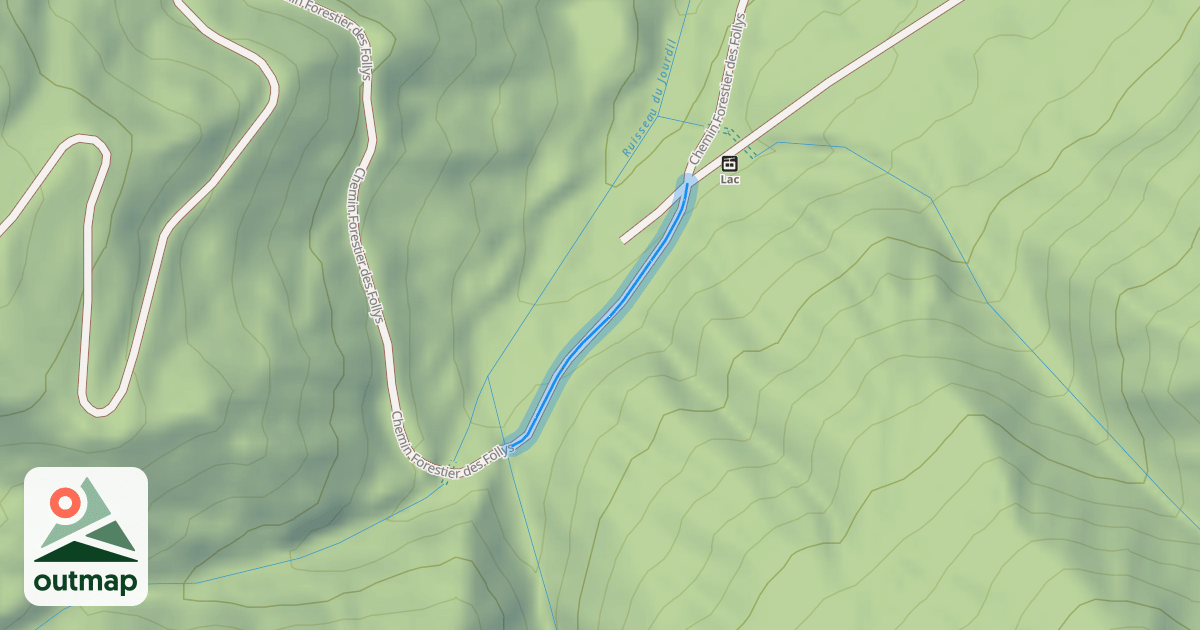 Map of Chemin Forestier des Follys