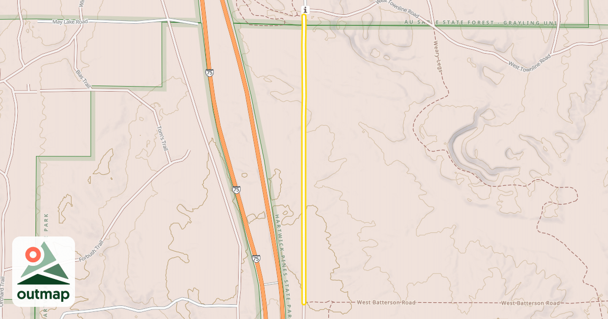 Map of North Roberts Road