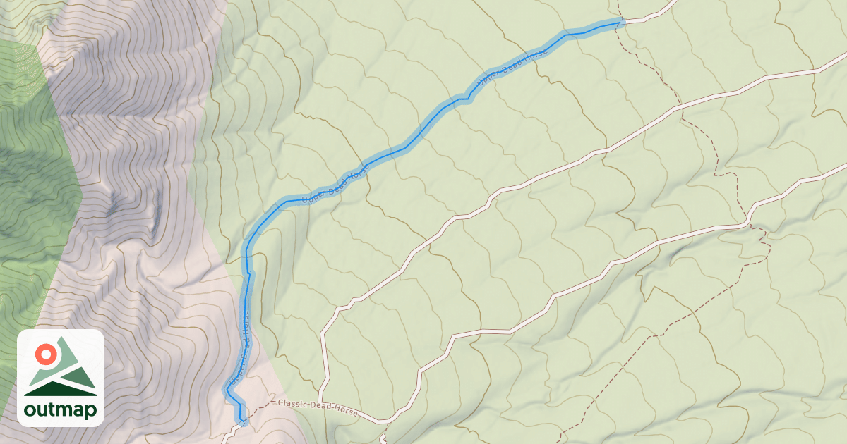 Map of Upper Dead Horse