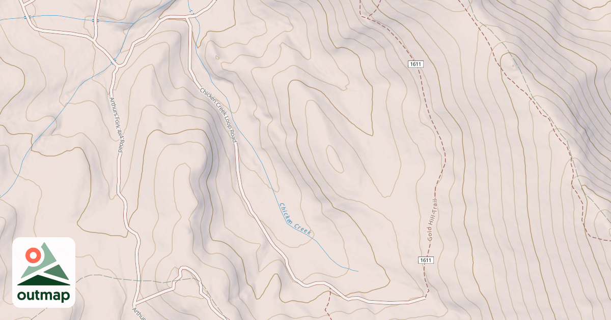 Map of CHICKEN CREEK LOOP
