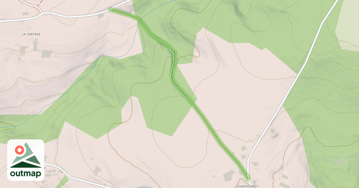 Map of Chemin Rural d'Augerolles à Ambert