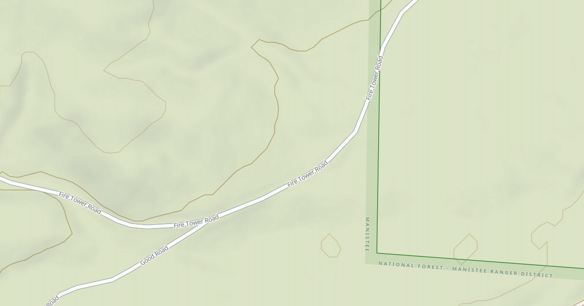 Map preview of UDELL FIRETOWER INTERP SITE