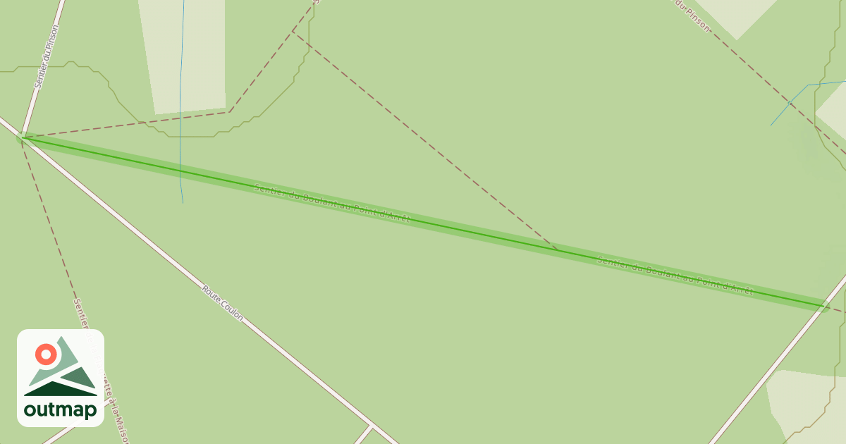 Map of Sentier du Boulant au Point d'Arrêt