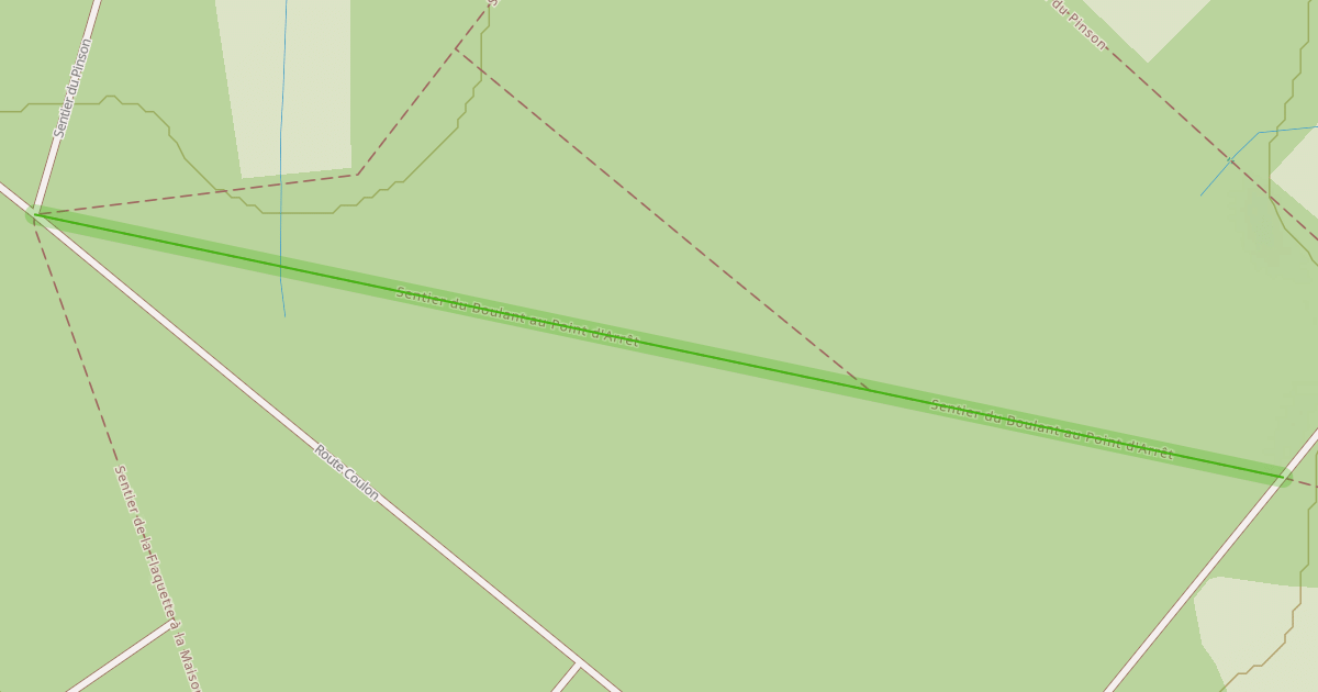 Map preview of Sentier du Boulant au Point d'Arrêt